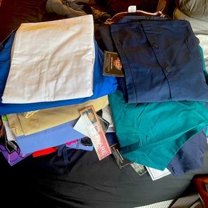 Lot 50 Dickies scrubs tops/bottoms NWT